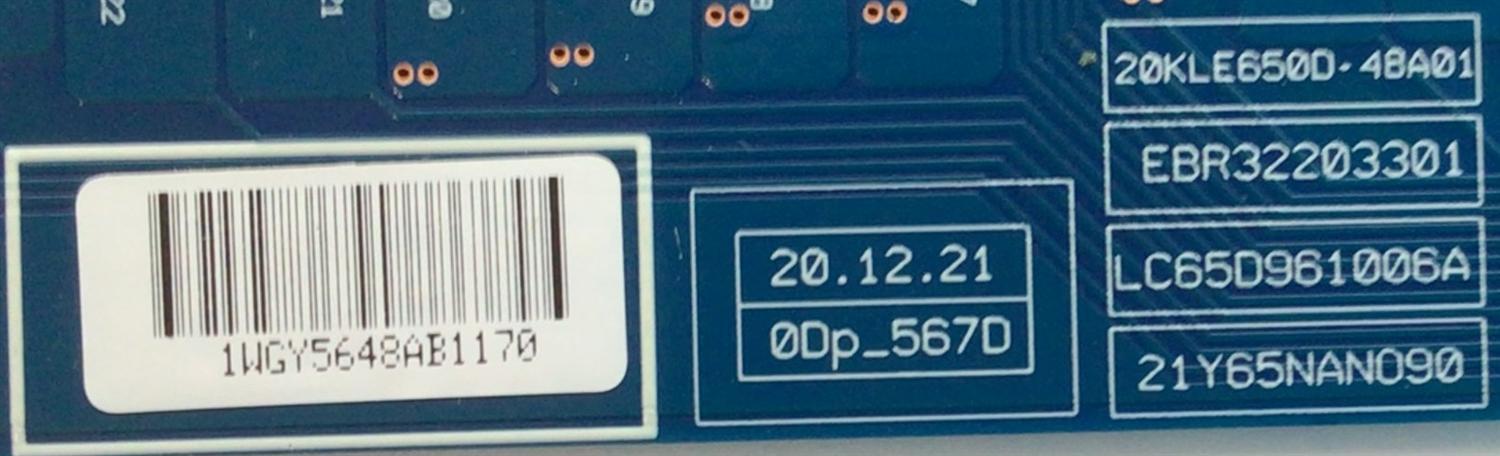 LED DRIVER PARA TV LG NANOCELL / NUMERO DE PARTE EBR32203301 / LC65D961006A / 20KLE650D-48A01 / 21Y65NANO90 / YTYY2348AB2687 / PANEL NC650DQB-ABKH1 / DISPLAY HV650QUB-E9D / MODELOS 65NANO90UPA / 65NANO90UPA.BUSYLKR / 65NANO90UPA.BUSFLKR / 65NAN090UPA  - Imagen 2